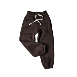 Джоггеры с начёсом свободного кроя Шоколад