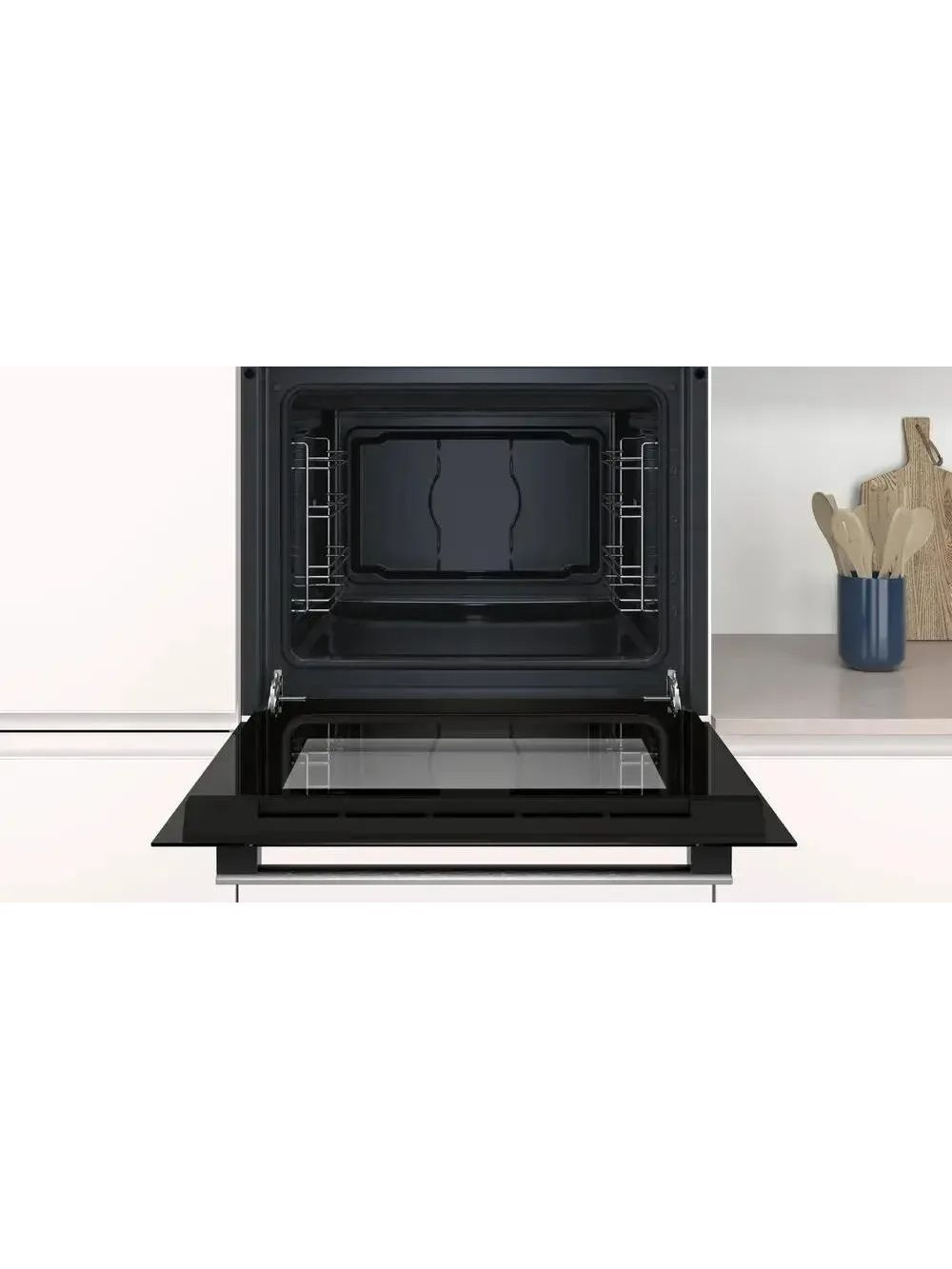 Электрический духовой шкаф Bosch HBF011BR0T, 59.4 см, 71 л, 4 режима, нержавеющая сталь