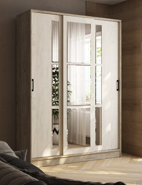 Шкаф-купе СТИЛЬ-2 1600 дуб крафт серый / дуб крафт белый