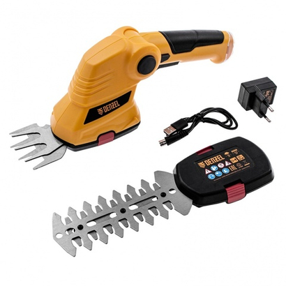 DENZEL Ножницы-кусторез аккумуляторные G411 аккумулятор 3.6В Li-Ion 1.5Ач