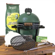 Керамический гриль Big Green Egg MiniMax, 33 см, на высокой подставке