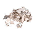 Деревянный конструктор Кукольный дом на колесах - Трейлер-дом "Пикник" (Lemmo)