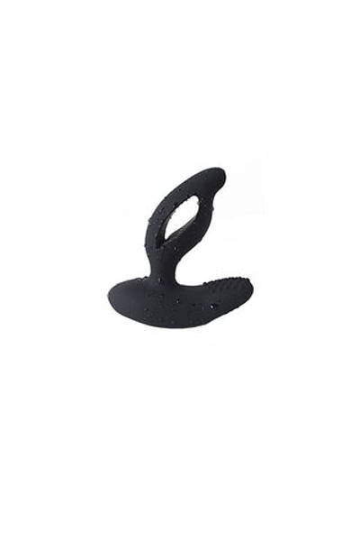 Стимулятор простаты Levett Titus, силикон, черный, 13 см