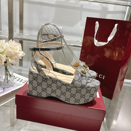 Gucci Horsebit Flatform Sandal