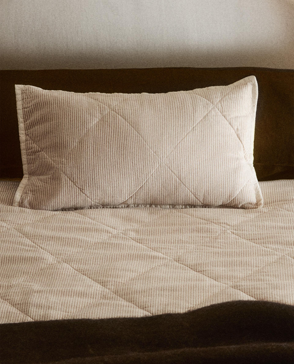 Zara Home покрывало детское из хлопка, синий, в полоску