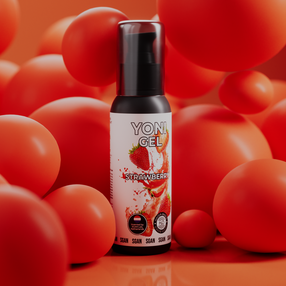SGAN YONI GEL - Оральный лубрикант, клубника, 100 мл