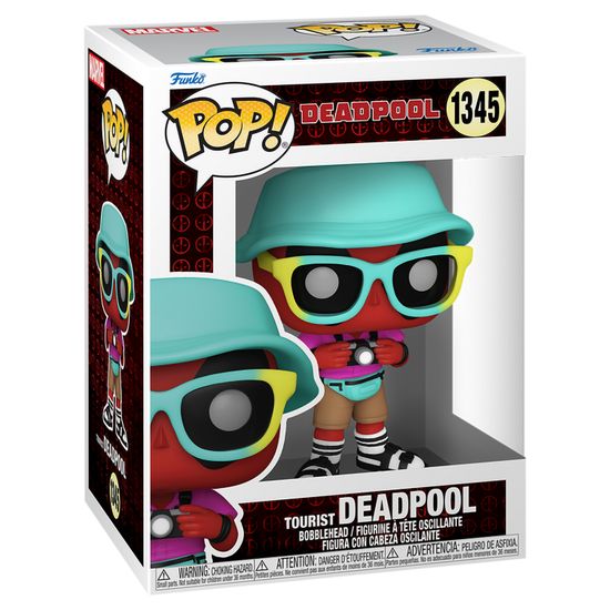 Фигурка Funko POP! Bobble Marvel Deadpool Tourist Deadpool (1345) 76080 / Фигурка Фанко ПОП! по мотивам вселенной "Марвел", Дэдпул