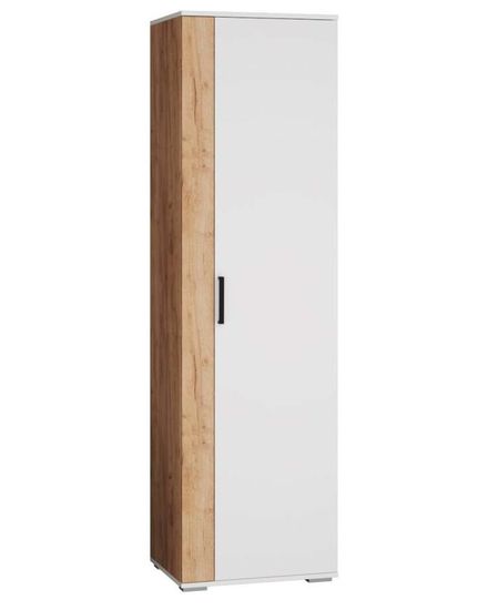 Шкаф ОСКАР-18 платяной  белый / дуб крафт золотой