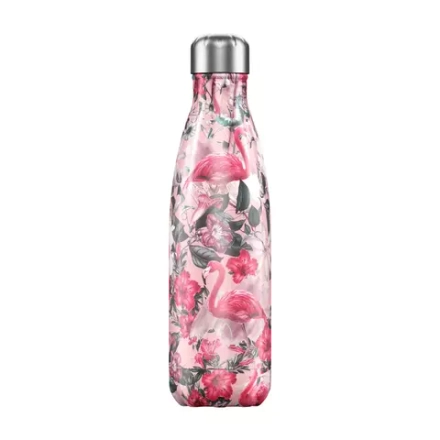 Chilly's Bottles - 3D Tropical Термобутылка Flamingo объемом 500 мл / артикул   B500TRFLM_3D  / GTIN 0718879586388