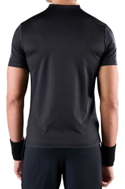 Мужское теннисное поло Hydrogen Tech Serafino Man - черный