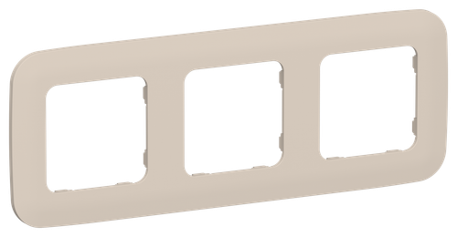 FLITE Рамка 3-местная РУ-3-А-ФлЛ льняной IEK