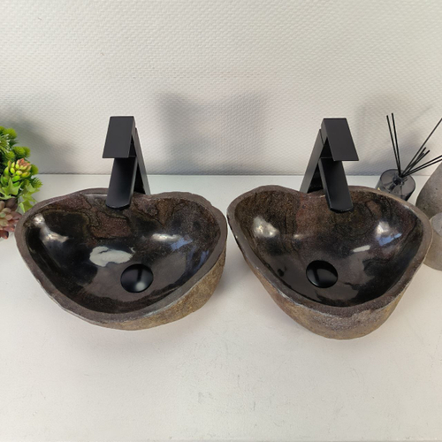 Раковина из речного камня ПАРА! RS-65549 40*39*15 0865