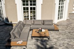 "Амальфи" трансформирующаяся лаунж-зона из алюминия, цвет графит