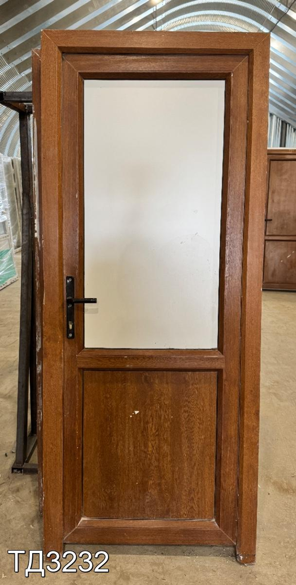 Дверь пластиковая входная Б/У 2030(в) x 840(ш)