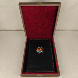 Ежедневник А5 "Русская тройка" (съемная обложка из натуральной кожи) в футляре