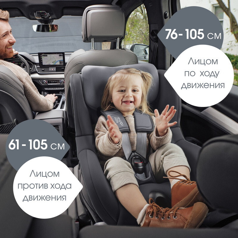 Детское автокресло Britax Roemer Dualfix 5Z Classic Deep Grey
