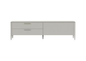 Тумба Type под ТВ 2 ящика откидная дверь (серо-бежевый)