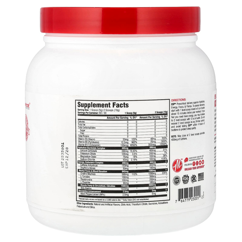 Metabolic Nutrition, ESP Pre-Workout, голубая малина`` 300 г