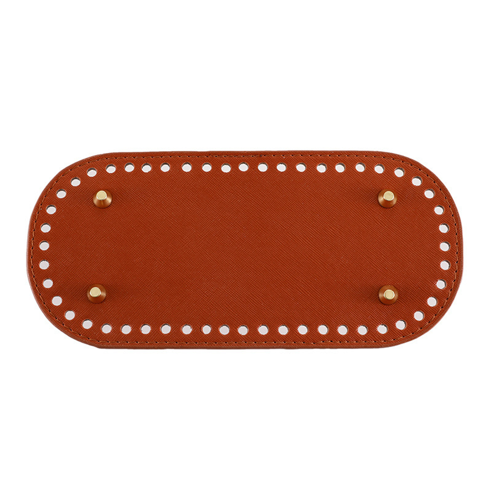 Донышко для сумки и корзинки (овал 10 *22 см, цвет коричневый) / основание для вязаных крючком сумок