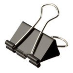 Зажимы металлические для бумаги 25 мм, 36 шт, MC-Basir, блок стальных черных канцелярских зажимов для листов