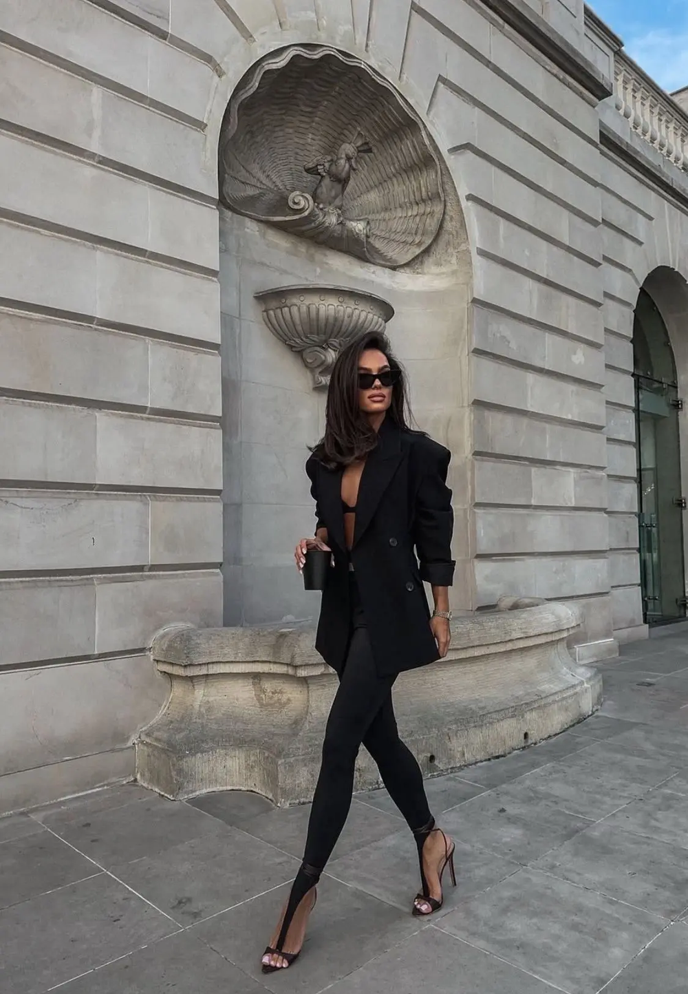 61BS22_BF Лосины со штрипками из бифлекса через палец shine