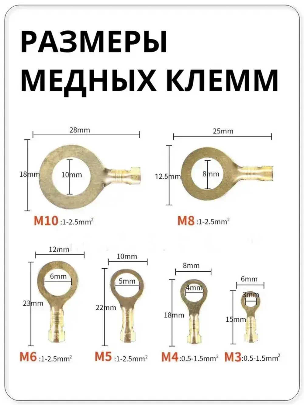 Клеммы обжимные,Соединитель проводов электрических О-образные для медных проводов 150 шт