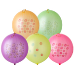 Панч-болл 45см неон с рисунком (Ассорти)