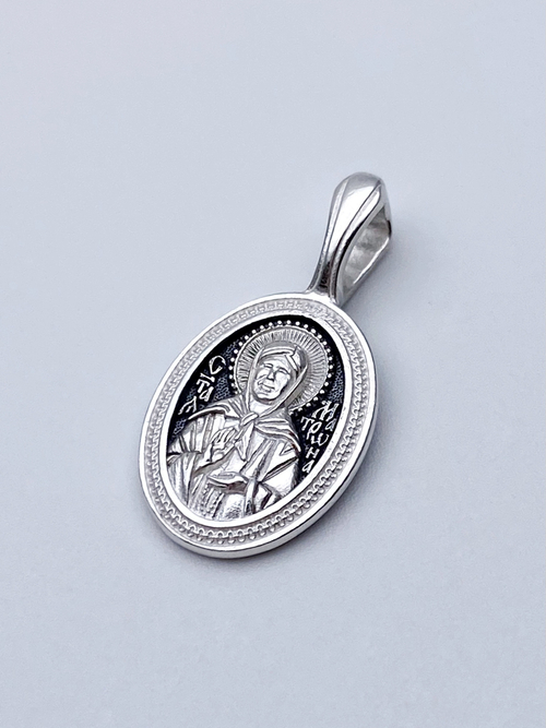 Образок из серебра/Чернение/Матрона