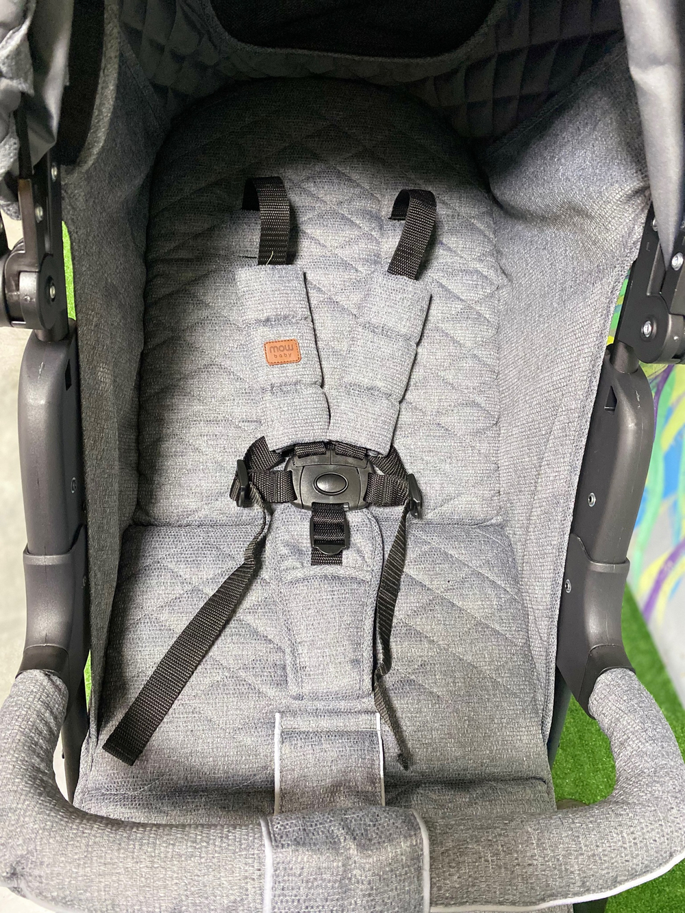 Коляска детская MOWBaby "CROSS" RA089 Gold Grey