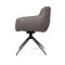 Полукресло Sofia, темно-серая экокожа Soft-Touch