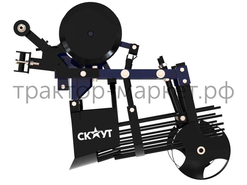 Картофелекопалка грохотная СКАУТ PH-2 для мотоблока или минитрактора