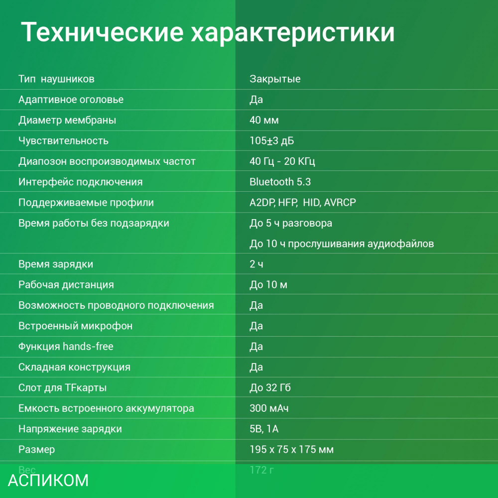 Наушники Digma BT17W белый