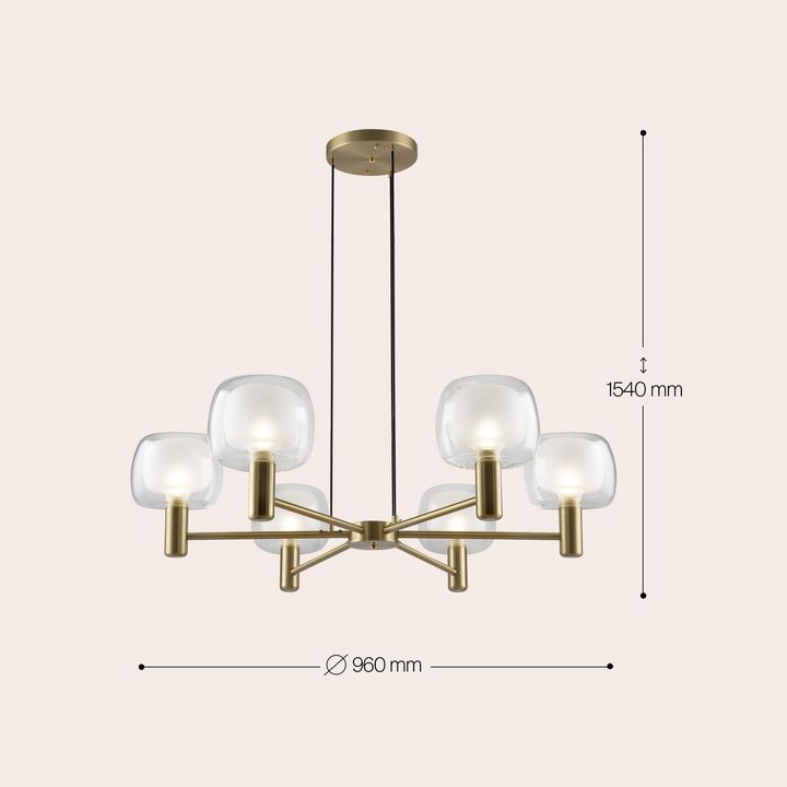 Подвесная люстра Maytoni Vision MOD411PL-06G