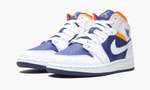 Air Jordan 1 Mid GS "White Deep Royal Blue"