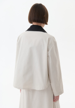 Рубашка с контрастным воротником