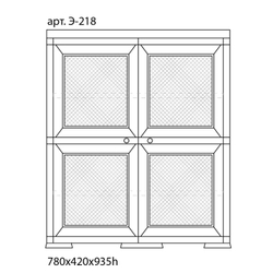 Шкаф пластиковый "УЮТ", Арт.: Э-218-К