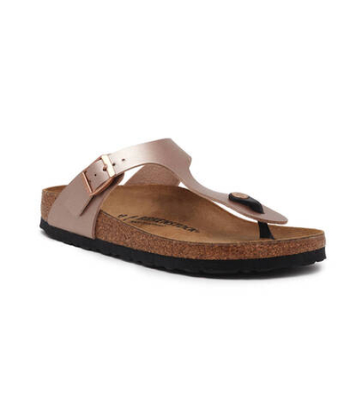 Кожаные вьетнамки Gizeh BF Birkenstock - розовое золото(1023925)