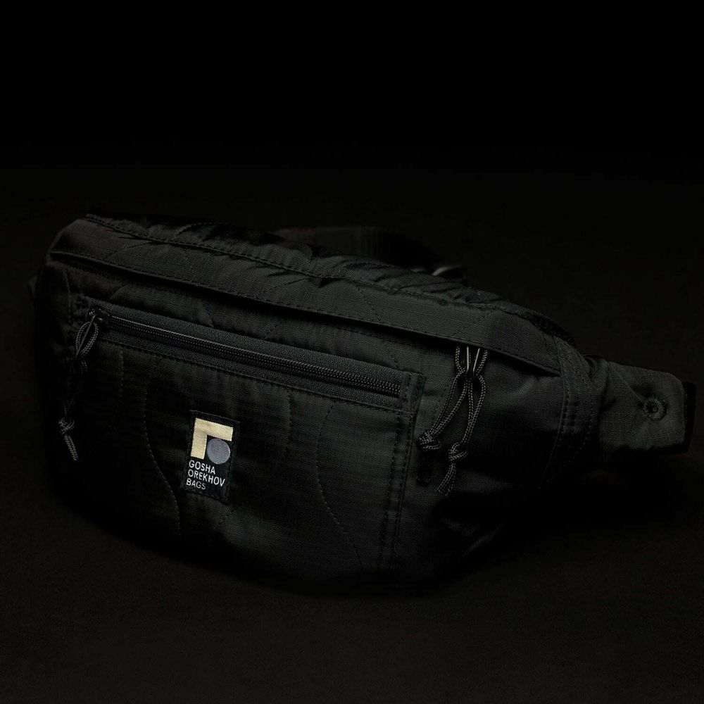 Сумка Gosha Orekhov поясная Go Refrigi Waves Waist черная