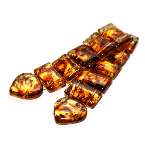 Четки перекидные из натурального янтаря, длина 18 см. Четки мужские ручной работы