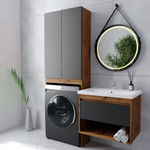 Тумба VIANT "Бостон" COMO 60 1 ящик подвесная графит 430х560х500