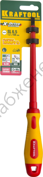 KRAFTOOL SL6.5х150 мм, Высоковольтная отвертка (250083-6.5-150)