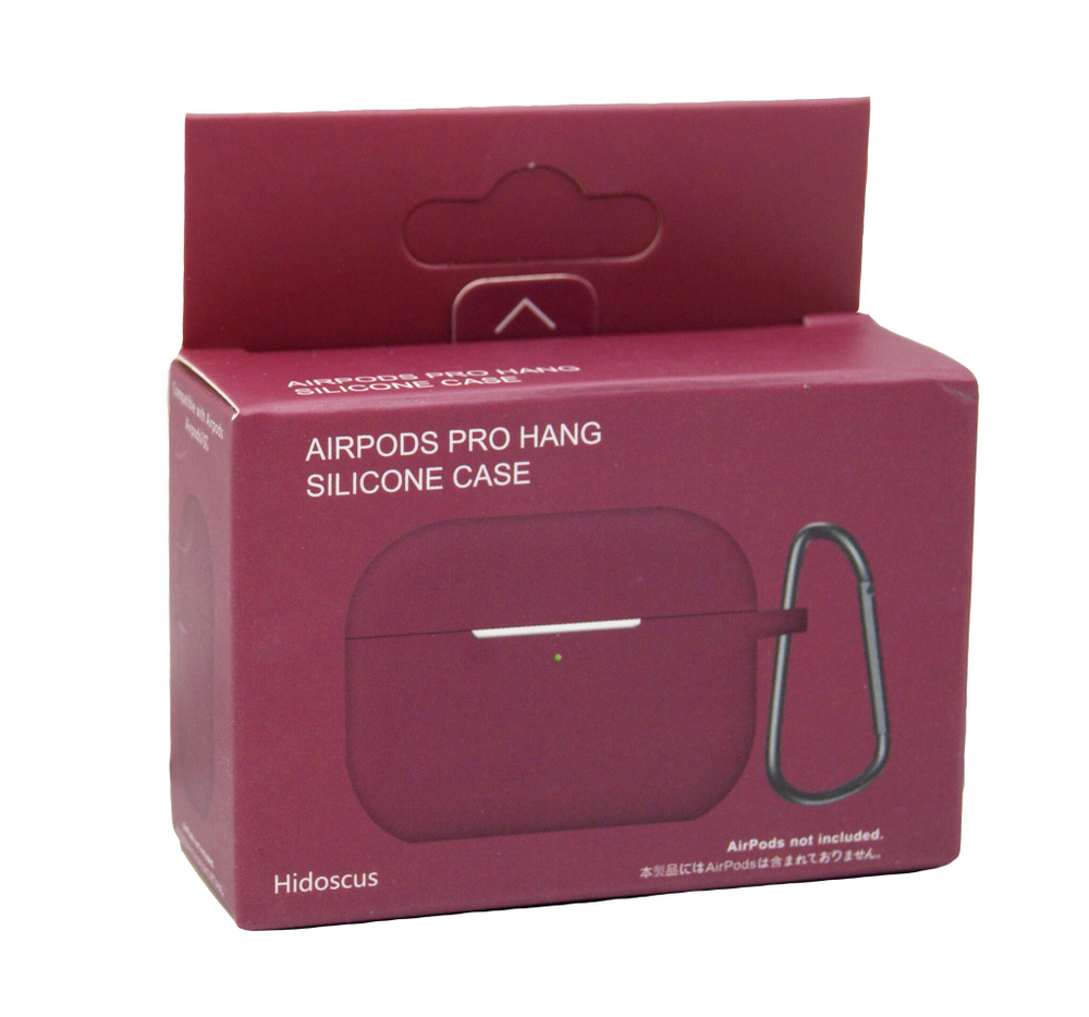 Чехол для AirPods Pro Hang Silicone SL (Hibiscus) с карабином