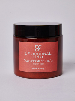 Соль-скраб с ароматом "Роза" (коралловая упаковка)