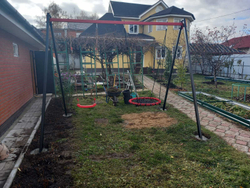 Монтаж уличных качелей Sv Sport