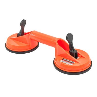 Съемник стекол двухзажимной с присосками (диам. 115мм, макс. вес до 40кг.,пластик) Forsage F-63404AH