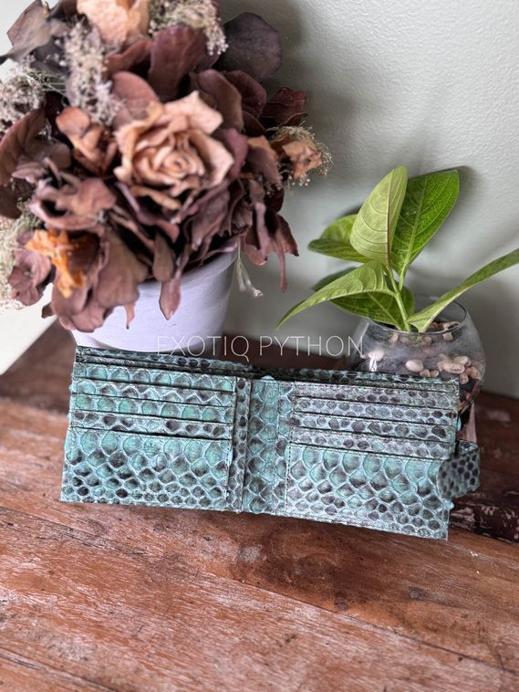 Бифолд кошелек из питона WA-252