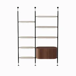 Стеллаж Unors 225х155 см, орех 