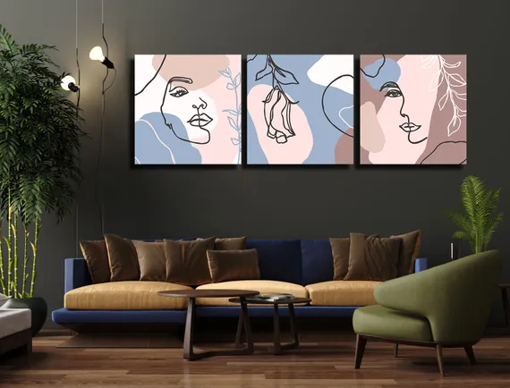 Модульная картина "Коллаж в современном модном стиле"