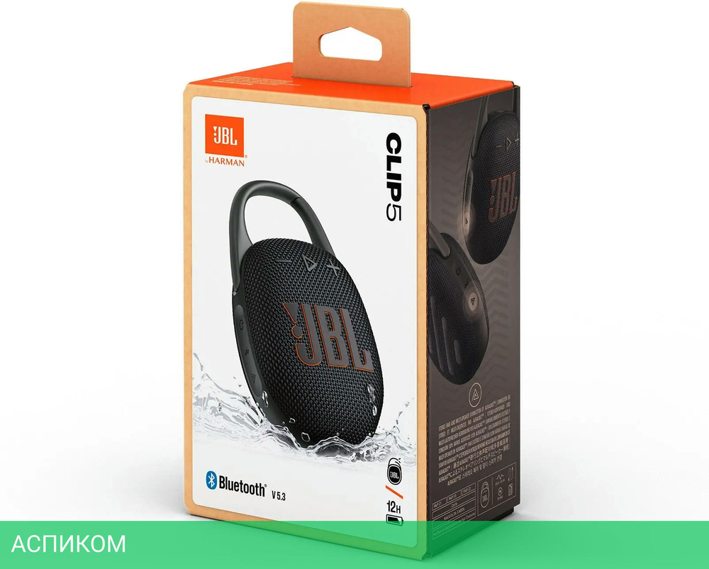 Беспроводная колонка JBL CLIP 5 черный (JBLCLIP5BLK)