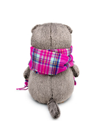 Мягкая игрушка Басик в ярко-розовом шарфе 22 см Ks22-246